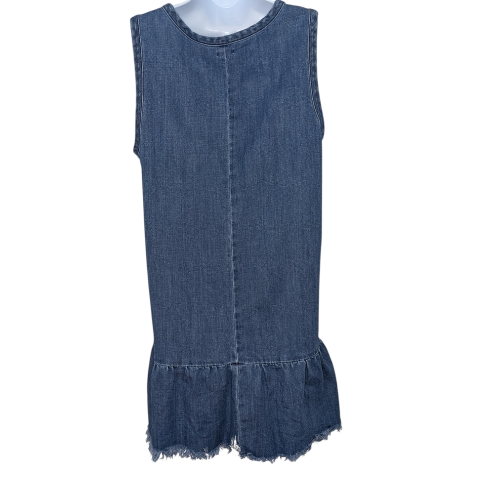 Aerie Denim Mini Dress with Lace-Up Detail - Picture 2 of 10